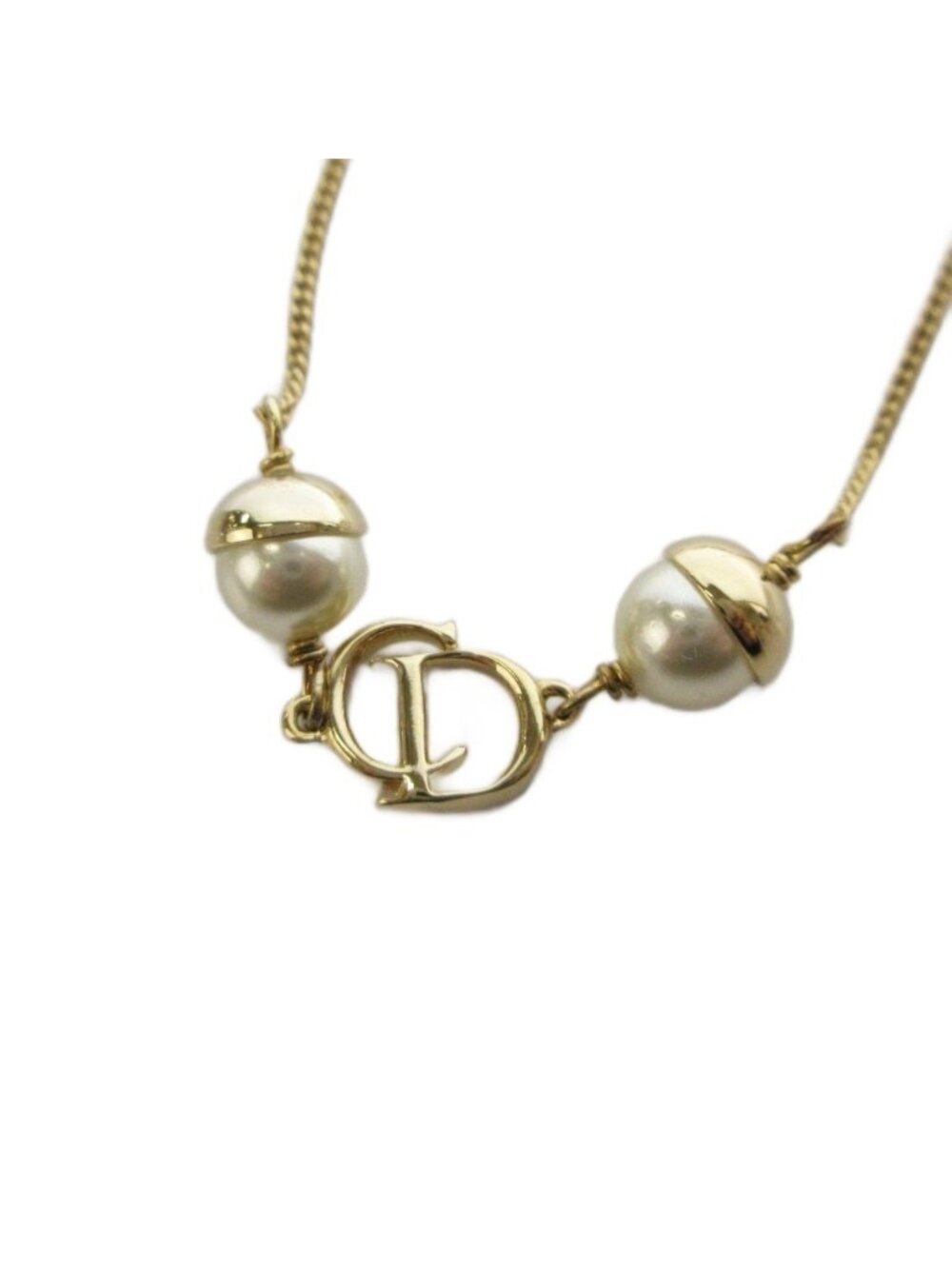 Dior Bracelet D Logo Pearl Gold